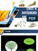 Unit 4 Dividend Decision