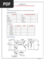 Slip test on salient pole machine