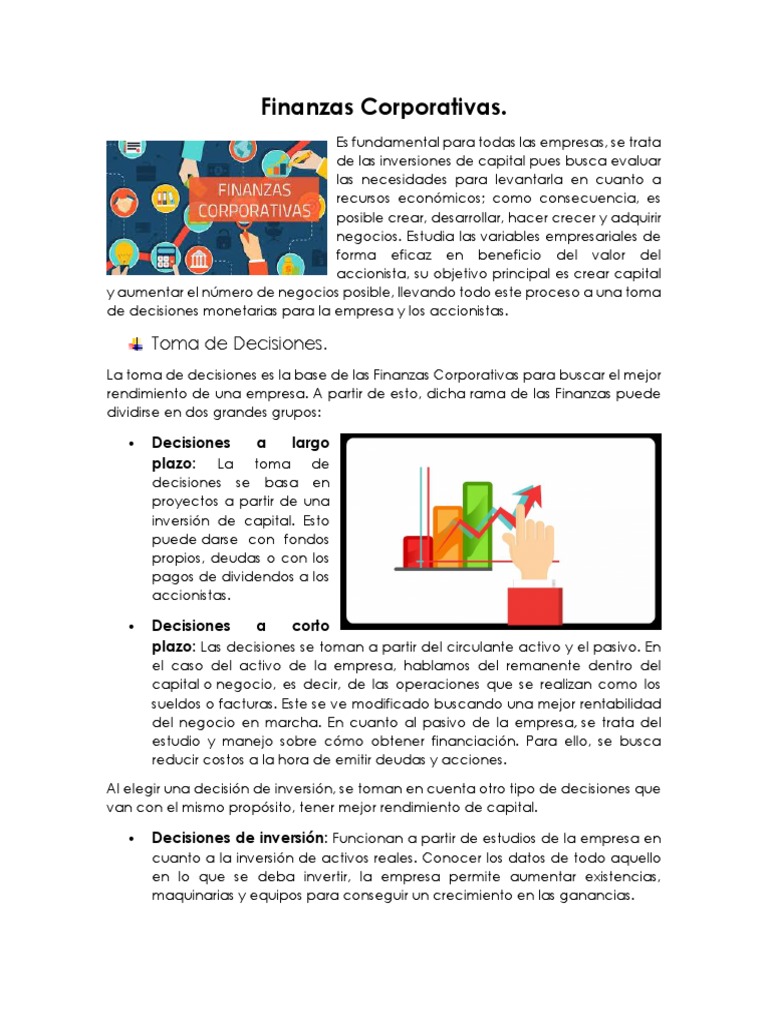 Finanzas Corporativas 1 | PDF | Inversiones | Compartir (Finanzas)
