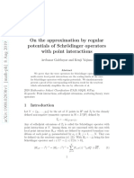 On The Approximation by Regular Potentials of Schrödinger Operators With Point Interactions