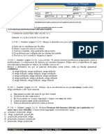 2º Recuperação Port. 1B - Reformulada Avaliação Bimestral 2015