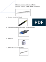 Solicitud de Materiales para Reparar Luminarias en Planta