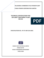 Technical Specifications For Etp Rev 00 - Yehlanka CCPP
