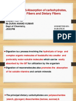 Digestion & Absorption of Carbohydrates, Crude Fibers and Dietary Fibers