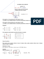 Algebra de Matrices A