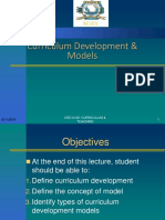 Curriculum Development & Models