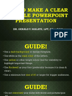 Guidelines in Making A Powerpoint Presentation