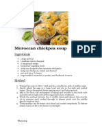 Moroccan Chickpea Soup: Ingredients