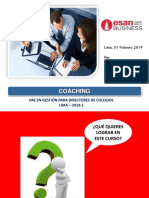 COACHING - PAE DIRECTORES DE COLEGIOS - 01 Febrero 2019 PDF