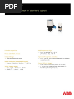 I/P Signal Converter For Standard Signals: TEIP11