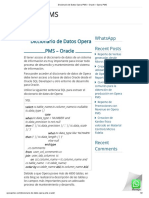 Diccionario de Datos Opera PMS - Oracle - Opera PMS