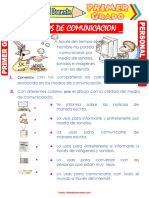 Medios de Comunicacion para Primer Grado de Primaria