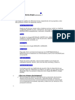 Clasificación de Las Drogas