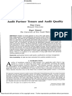 Audit Partner Tenure and Audit Quality (Utama)