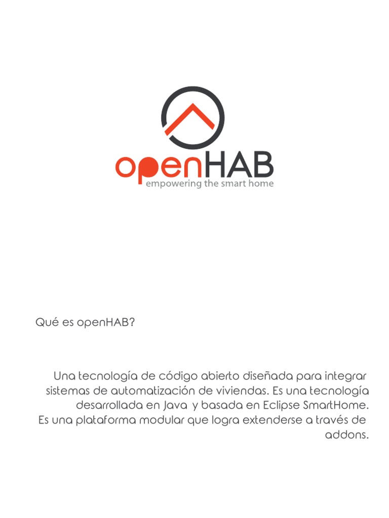 Open HAB | PDF | Software multiplataforma | Ingeniería de software