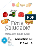 Afiche Feria SAludable
