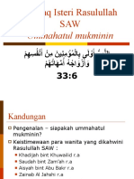 Akhlaq Isteri Rasulullah SAW