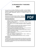 Manual de Organización y Funciones