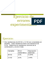 Ejercicio de Errores Experimentales PDF