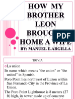 How My Brother Leon Brought Home A Wife by Manuel Arguilla