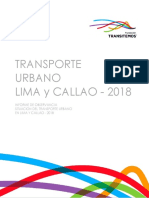 Situacion Del Transporte Urbano en Lima y Callao 2018 V.F