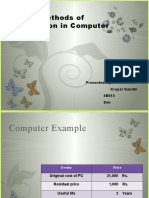Various Methods of Depreciation in Computer Example