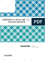 Components of Special and Inclusive Education