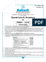 PRMO 2019 exam paper with 30 questions and 102 max marks