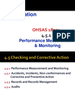OHSAS 18001, 4.5.1 Performance Measurement & Monitoring