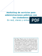 Marketing de Servicios Para Administraciones Publicas Con Los Ciudadanos 