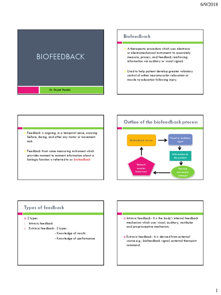 Biofeedback PDF Electromyography Feedback