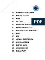 Daftar Isi Perangkat Pembelajaran