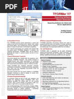 Tformer V7: Report Generator Reporting Software