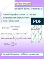 Solved Example Packing Fraction NaCl