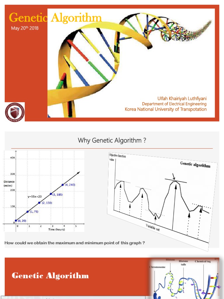 Genetic Algorithm: Ulfah Khairiyah Luthfiyani Korea National University ...