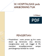 Dampak Hospitalisasi Pada Anak