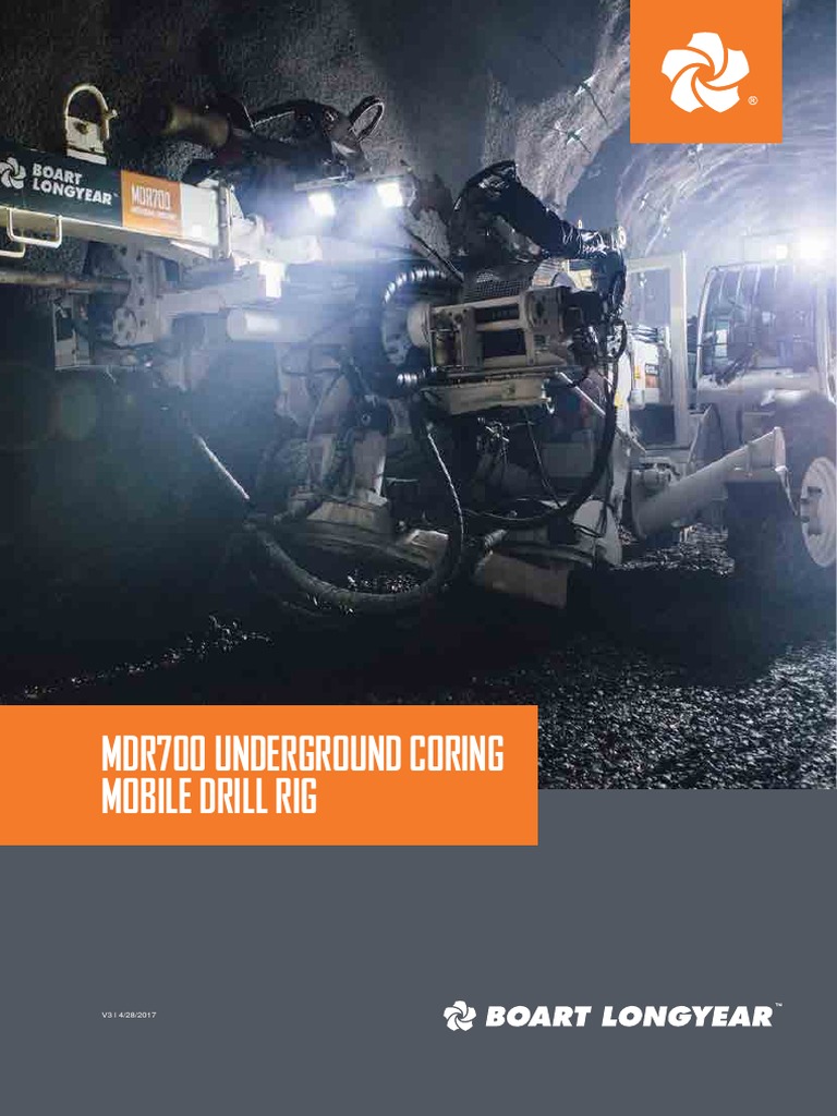 Mdr700 Underground Coring Mobile Drill Rig | PDF | Drilling Rig | Drilling