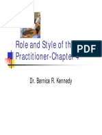 Chapter 4 Role and Style of The OD Practitioner