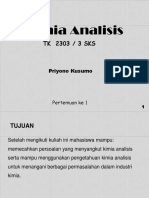 Kuliah Kimia Analisis 1