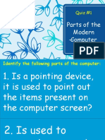 Quiz #1: Parts of The Modern Computer
