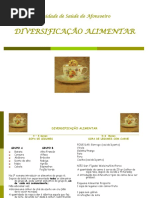 Diversificação alimentar