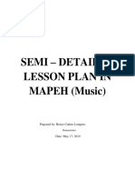SEMI Detailed Lesson Plan