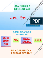 Kore Sore Are Bahasa Jepang