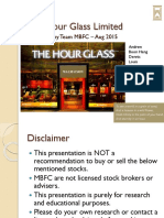 The Hour Glass Limited: Presented by Team MBFC - Aug 2015