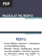 Pagsulat NG Rebyu