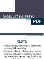 Pagsulat NG Rebyu