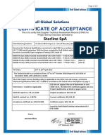 Shell Certificate Accepts Starline Ball Valves