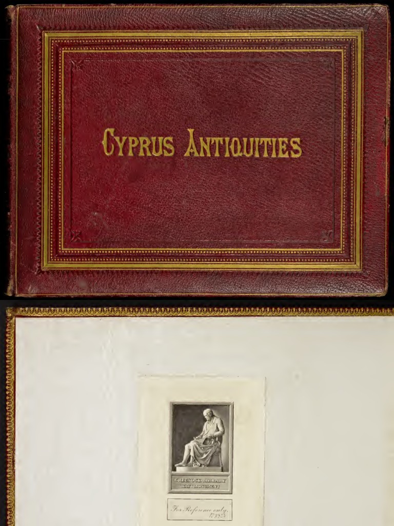 Cyprus Antiquities 187689 PDF Cyprus Epigraphy