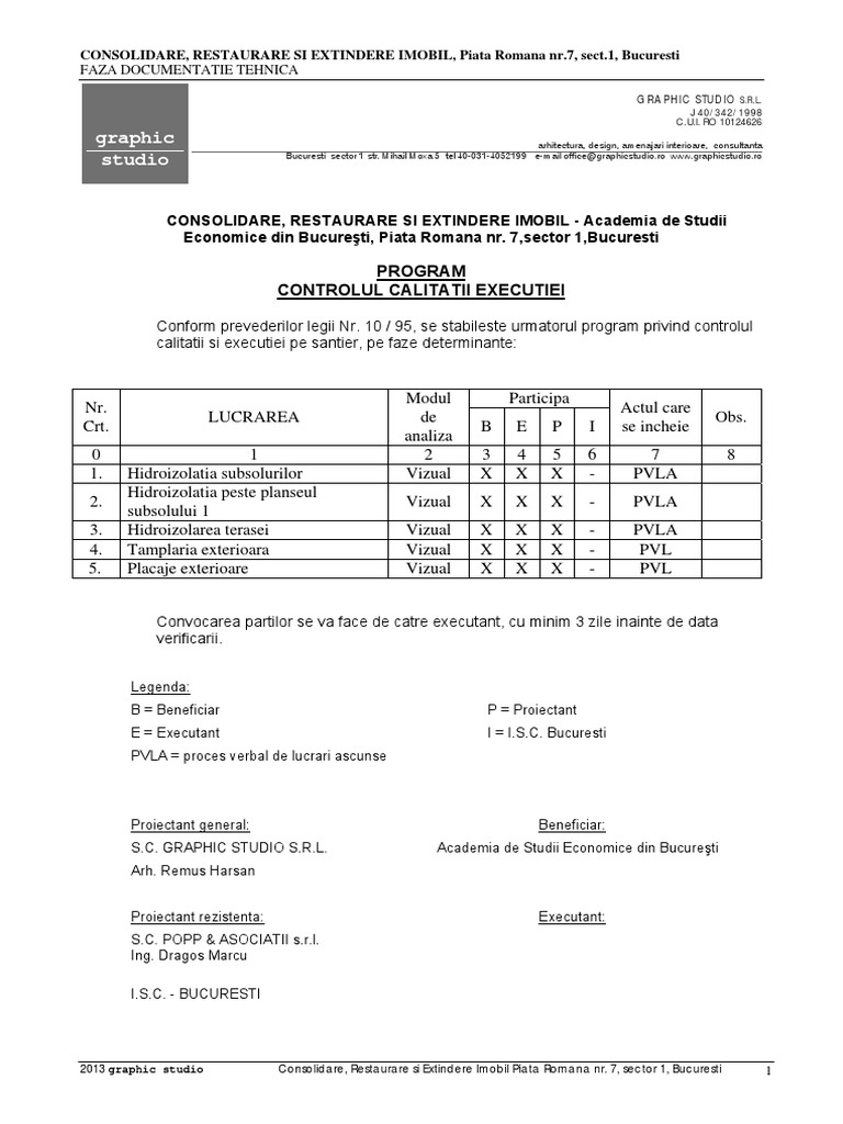 PRM Faze Determinante Arhitectura | PDF