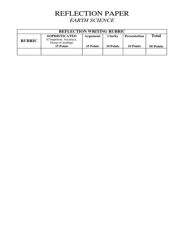 Reflection Paper | PDF